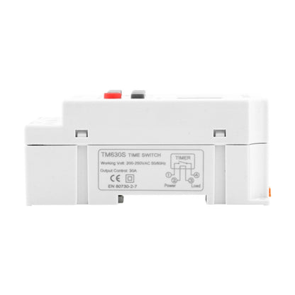 SINOTIMER TM630S-2 220V 30A Timer Switch 1 Second Interval Weekly Programmable Time Relay, 220V