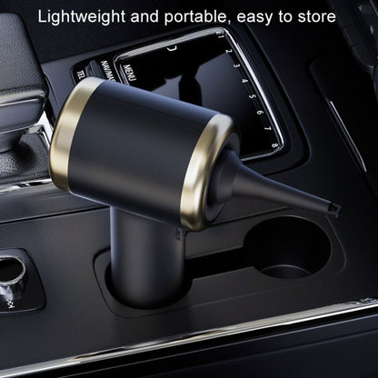 Car Vacuum Cleaner Vacuum Blower Dual Purpose Wireless Mini Vacuum Cleaner, Black Gold, White Silver