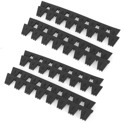 8pcs /Set Car Bumper Serrated Anti-collision Plate Decoration