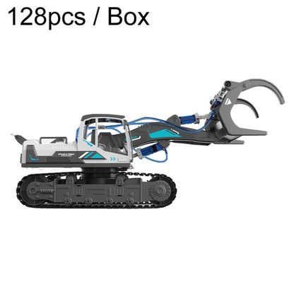 Children Science Education Building Block Toys Hydraulic Mechanical Engineering Vehicle, Excavator, Crane Machine, Wood Loader, Grapple, Fire Truck, Bulldozer
