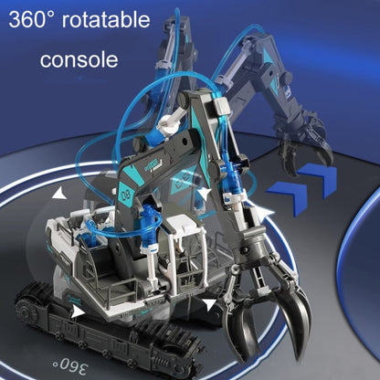 Children Science Education Building Block Toys Hydraulic Mechanical Engineering Vehicle, Excavator, Crane Machine, Wood Loader, Grapple, Fire Truck, Bulldozer