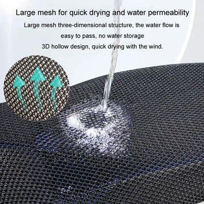77x55cm Electrical Motorcycle Seat Cover Summer Breathable 3D Mesh Motorcycle Anti-Scald Cushion