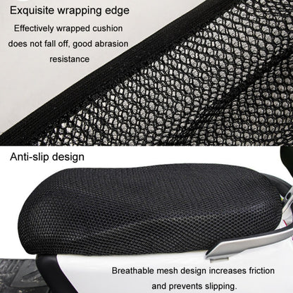 77x55cm Electrical Motorcycle Seat Cover Summer Breathable 3D Mesh Motorcycle Anti-Scald Cushion
