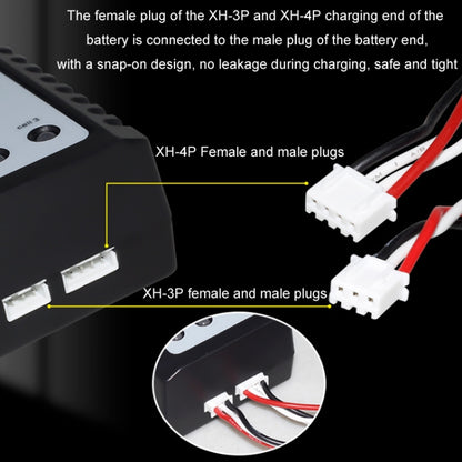 ImaxRC 7.4V/11.1V 2S/3S Model Aircraft Drone Lithium Battery Intelligent Balance Charger, US Plug