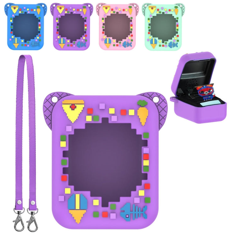 For Bitzee Electronic Pet Machine Silicone Protective Case, Blue, Light Purple, Pink, Mint Green