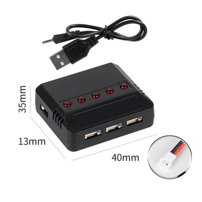 One To Five 3.7V Lithium Battery USB Charger For X5C Aircraf, One To Five