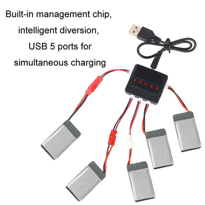 One To Five 3.7V Lithium Battery USB Charger For X5C Aircraf, One To Five