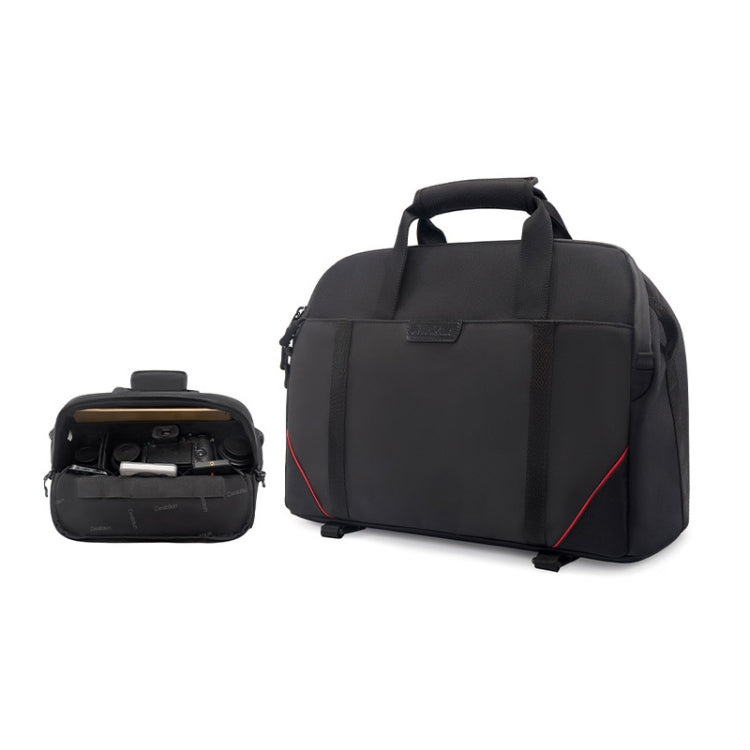 Cwatcun D109 Portable Casual Waterproof Multi-Function Camera Storage Photography Bag, Small Black, Medium Black, Large Black