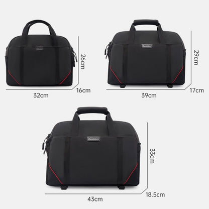 Cwatcun D109 Portable Casual Waterproof Multi-Function Camera Storage Photography Bag, Small Black, Medium Black, Large Black