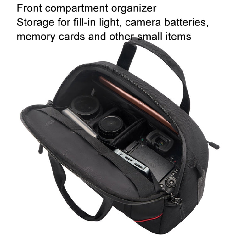 Cwatcun D109 Portable Casual Waterproof Multi-Function Camera Storage Photography Bag, Small Black, Medium Black, Large Black