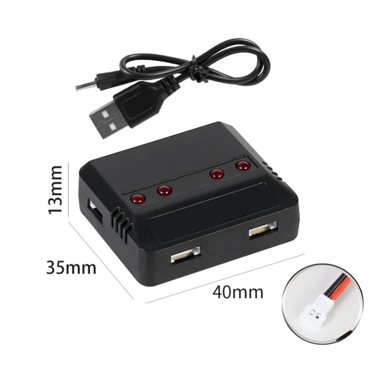 One To Four 3.7V Lithium Battery Aircraft USB Charger, One To Four