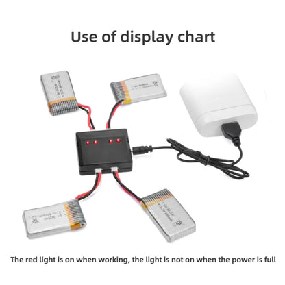 One To Four 3.7V Lithium Battery Aircraft USB Charger, One To Four
