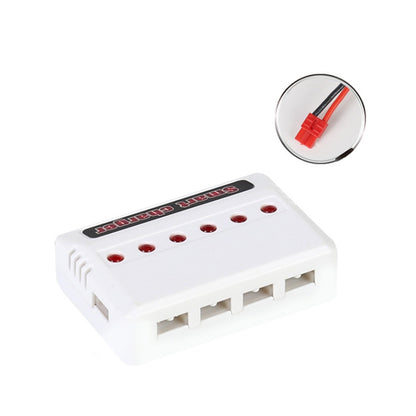 One To Six 3.7V Lithium Battery Drone USB Charger, White XH2.54 Port, White JST Port, White XH4.0 Port, Green XH2.54 Port, Green JST Port, Green XH4.0 Port