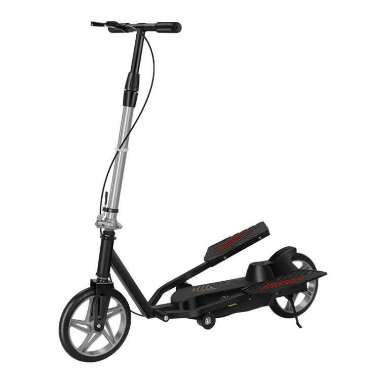 Adult Scooter Two-wheel Mobility Scooter Double Wing Pedal Bike, Standard Silver, Standard Black, Folding Black, Folding Silver