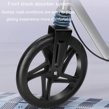 Adult Scooter Two-wheel Mobility Scooter Double Wing Pedal Bike, Standard Silver, Standard Black, Folding Black, Folding Silver