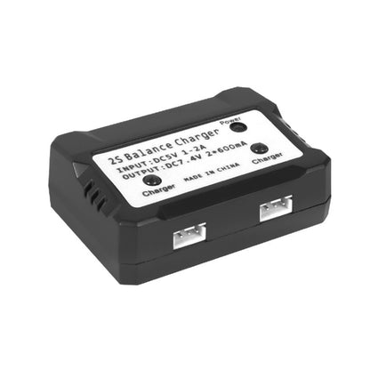 One-To-Two 7.4V Lithium Battery Overcharge Protection USB Charger With Light, XH-3P Plug