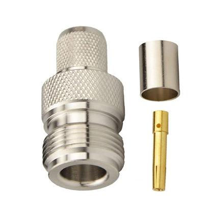 N Female Jack Crimp Connector For LMR400 / Belden 9913 / RG8 Cable, N Female