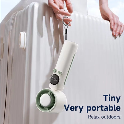 Turbo Handheld Small Fan Outdoor 100-speed Cooling Fan Built-in 4000 mAh Battery