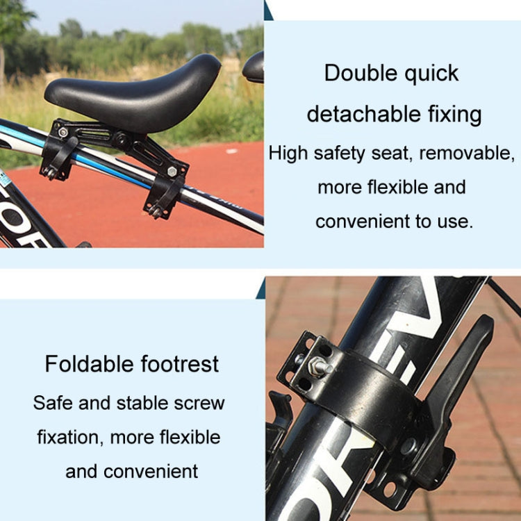 Bicycle Front Mounted Child Seat Kit Mountain Bike Baby Safety Seat, 3pcs /Set