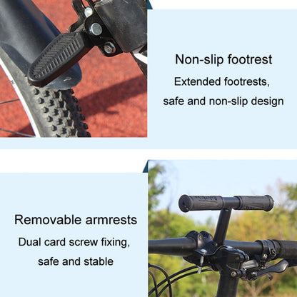 Bicycle Front Mounted Child Seat Kit Mountain Bike Baby Safety Seat, 3pcs /Set