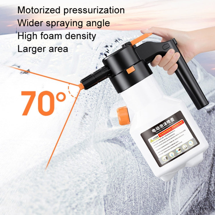 2L Car Wash Electric Foam Sprayer Rechargeable Pressurized PA Pot Electric Booster Sprayer
