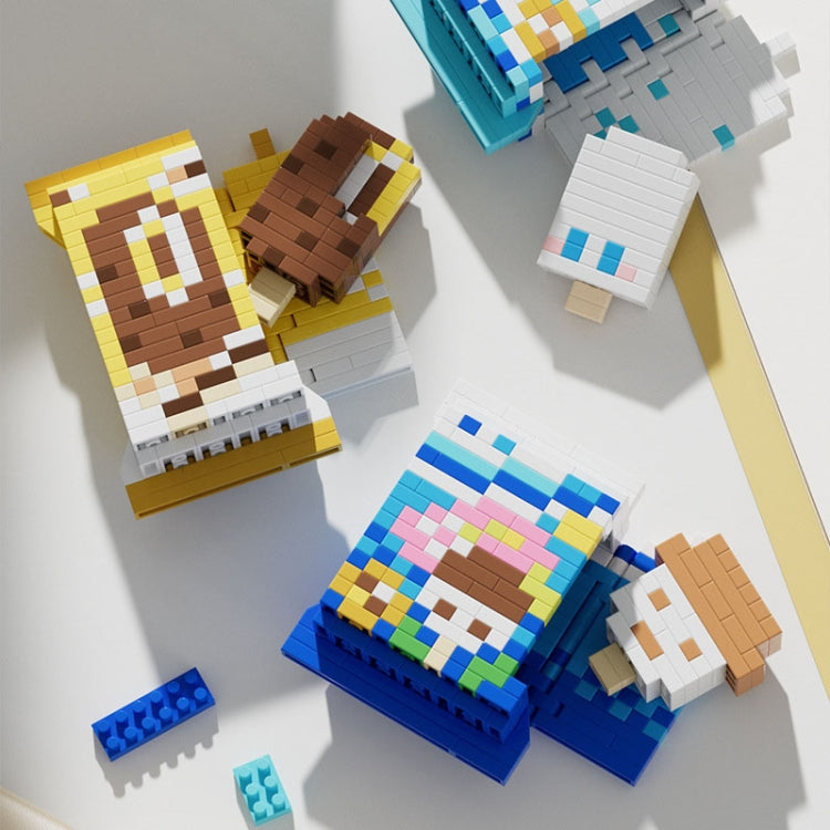 Childhood Memory Ice-Cream Series Micro-Particle Building Block Toys Birthday Gift, 6086-1 Lez, 6086-2 Little Pudding, 6086-3 Little Snowman, 6086-4 Milk Brick, 6086-6 Snow Lotus, 6086-7 Tricolor Cup, 6086-9 Thousand Layers Snow