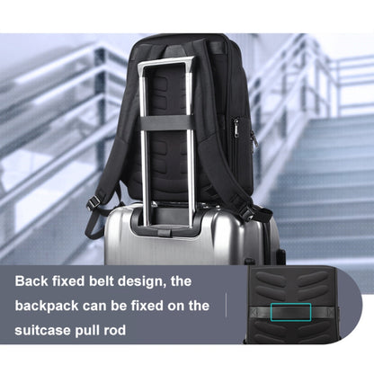 Bopai 61-51011 Large-Capacity Waterproof Business Laptop Backpack With USB+Type-C Port, 61-51011