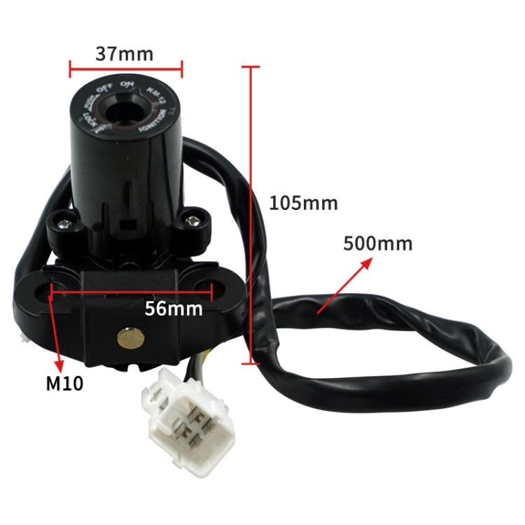 For Kawasaki ZX-6R/Z1000 Lock Ignition Fuel Tank Cap Set