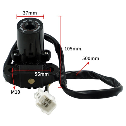 For Kawasaki ZX-6R/Z1000 Lock Ignition Fuel Tank Cap Set