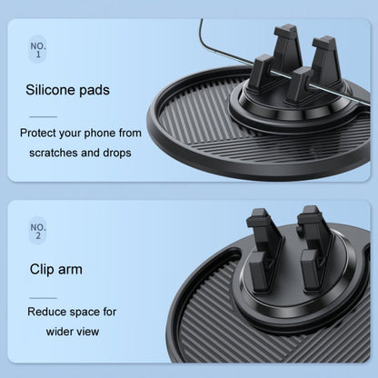 Car Dashboard Navigation Phone Holder Multifunctional Non-Slip Storage Bracket