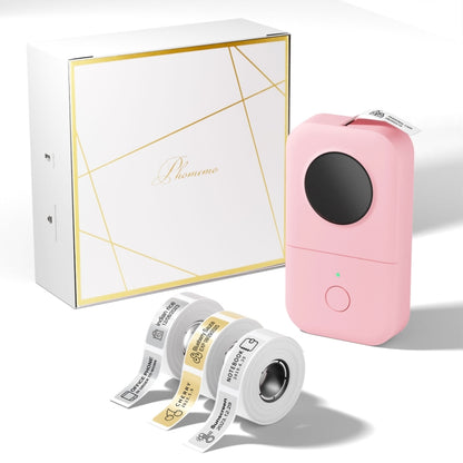 Phomemo D30 Thermal Label Printer Portable Bluetooth Mini Label Maker Machine, With 1 Roll Paper White, With 1 Roll Paper Black, With 1 Roll Paper Gray, With 3 Rolls Paper White, With 3 Rolls Paper Pink, With 3 Rolls Paper Green, With 5 Rolls Paper Whi...