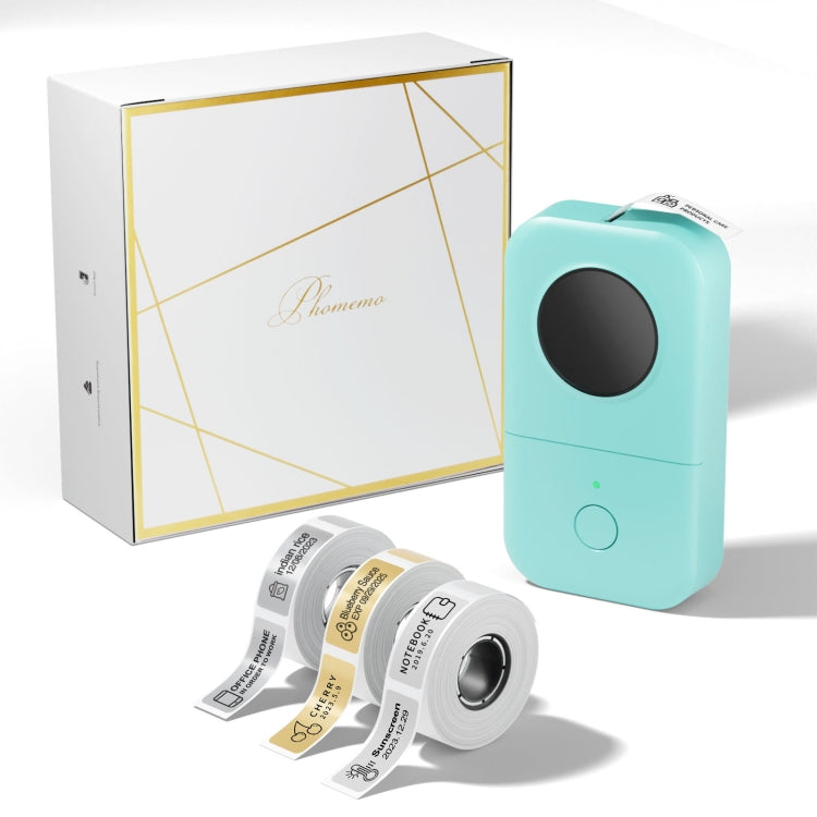 Phomemo D30 Thermal Label Printer Portable Bluetooth Mini Label Maker Machine, With 1 Roll Paper White, With 1 Roll Paper Black, With 1 Roll Paper Gray, With 3 Rolls Paper White, With 3 Rolls Paper Pink, With 3 Rolls Paper Green, With 5 Rolls Paper Whi...