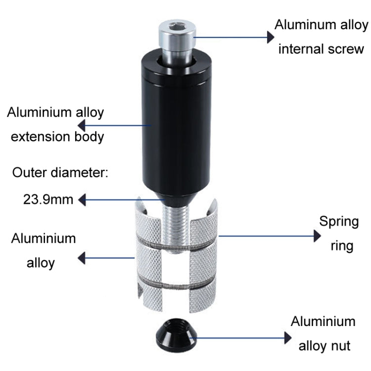 Bicycle Hidden Handlebar Lifter Mountain Bike Handlebar Riser Fork Tap, Short, Long
