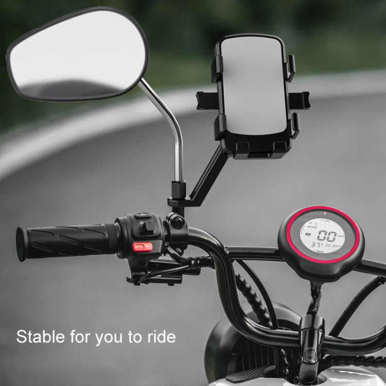 Mountain Road Bike Phone Holder Motorcycle Aluminum Alloy Riding Navigation Bracket, Handlebar Model, Rearview Mirror Model