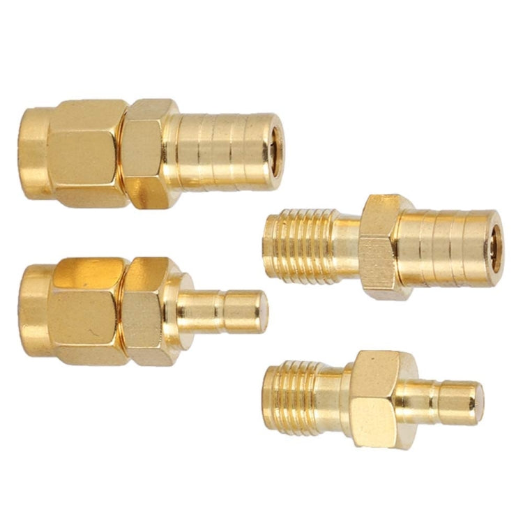 4 In 1 SMA-SMB RF Adaptor All Copper Gold Plated High Frequency Adaptor, 4 In 1 SMA-SMB