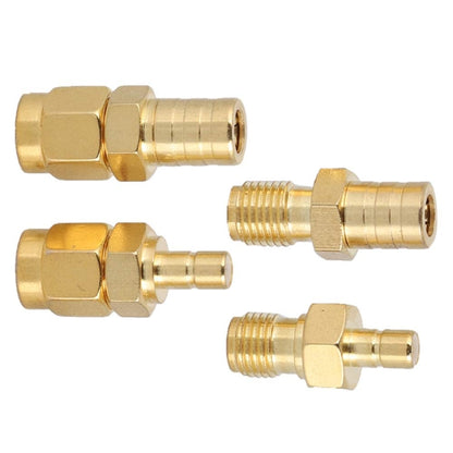 4 In 1 SMA-SMB RF Adaptor All Copper Gold Plated High Frequency Adaptor, 4 In 1 SMA-SMB
