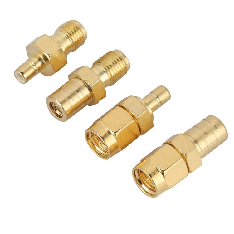 4 In 1 SMA-SMB RF Adaptor All Copper Gold Plated High Frequency Adaptor, 4 In 1 SMA-SMB