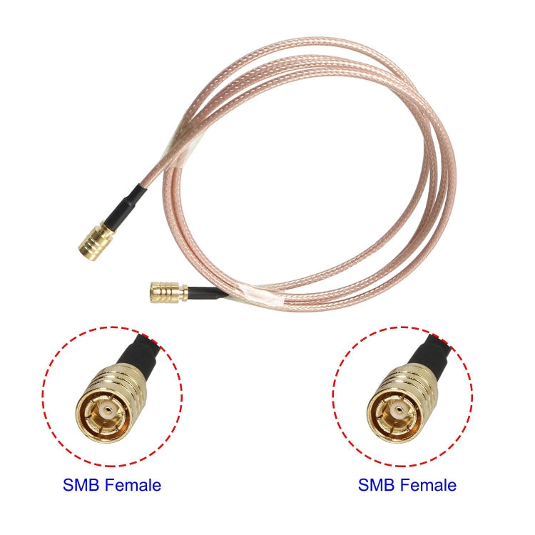SMB Female To SMB Female RG316 Coaxial Cable Jumper, 10cm, 15cm, 20cm, 30cm