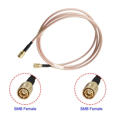 SMB Female To SMB Female RG316 Coaxial Cable Jumper, 10cm, 15cm, 20cm, 30cm