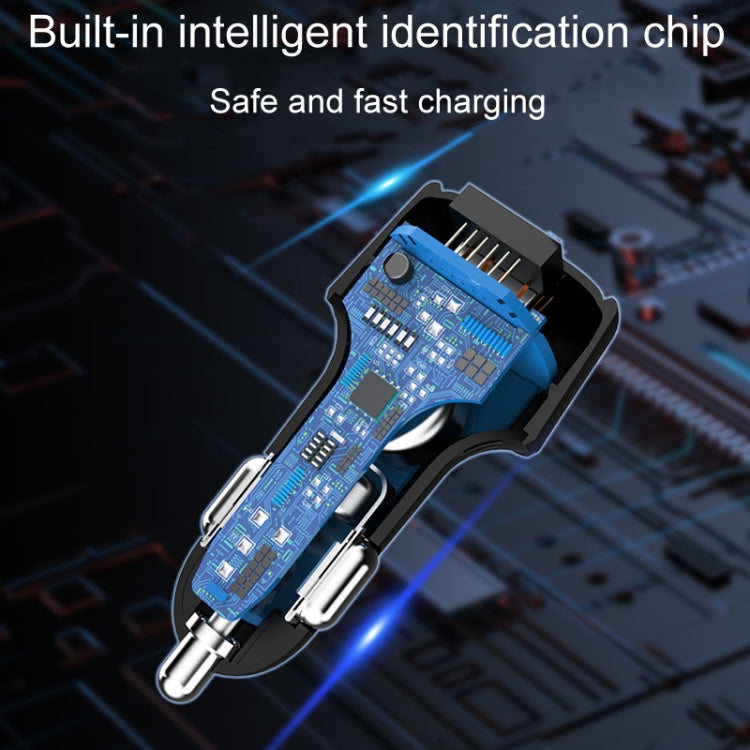 65W Dual Port A+C High Power Car Fast Charger Auto Cigarette Lighter, S-31