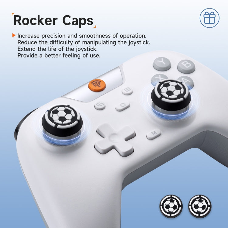 EasySMX X05 Wireless Gamepad Hall RGB Effect Controller For PC / Phone / Switch / Steam Deck, Green, White