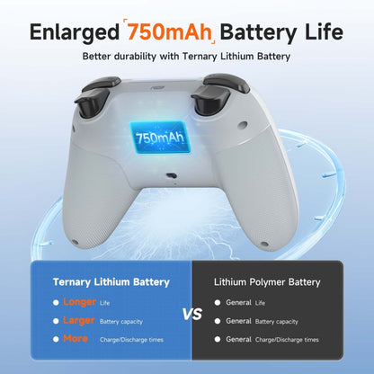 EasySMX X05 Wireless Gamepad Hall RGB Effect Controller For PC / Phone / Switch / Steam Deck, Green, White