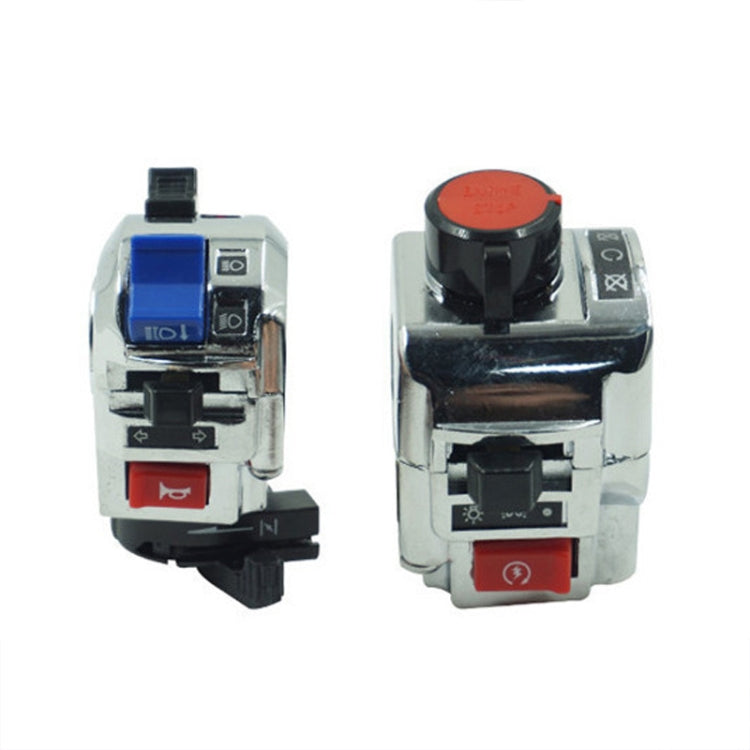 For QJ Storm Taizi 150 Motorcycle Left And Right Handlebar Switch Assembly, Black, Silver