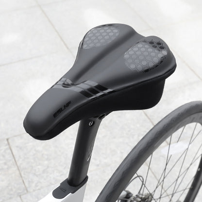 ESLNF Mountain Bike Saddle Cover Cycling Shock Absorbing Saddle Gear, Round Logo, Honeycomb