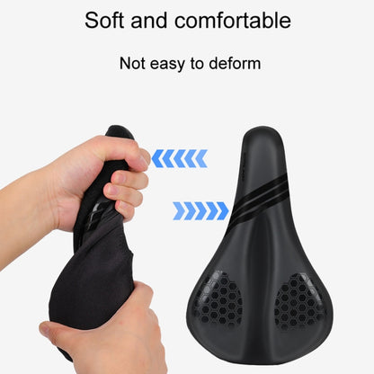 ESLNF Mountain Bike Saddle Cover Cycling Shock Absorbing Saddle Gear, Round Logo, Honeycomb