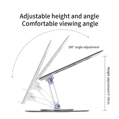 Aluminum Alloy Laptop Stand Notebook Riser with 360 Degree Rotating Base,, s11