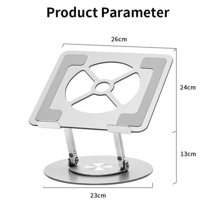 Aluminum Alloy Laptop Stand Notebook Riser with 360 Degree Rotating Base,, s11