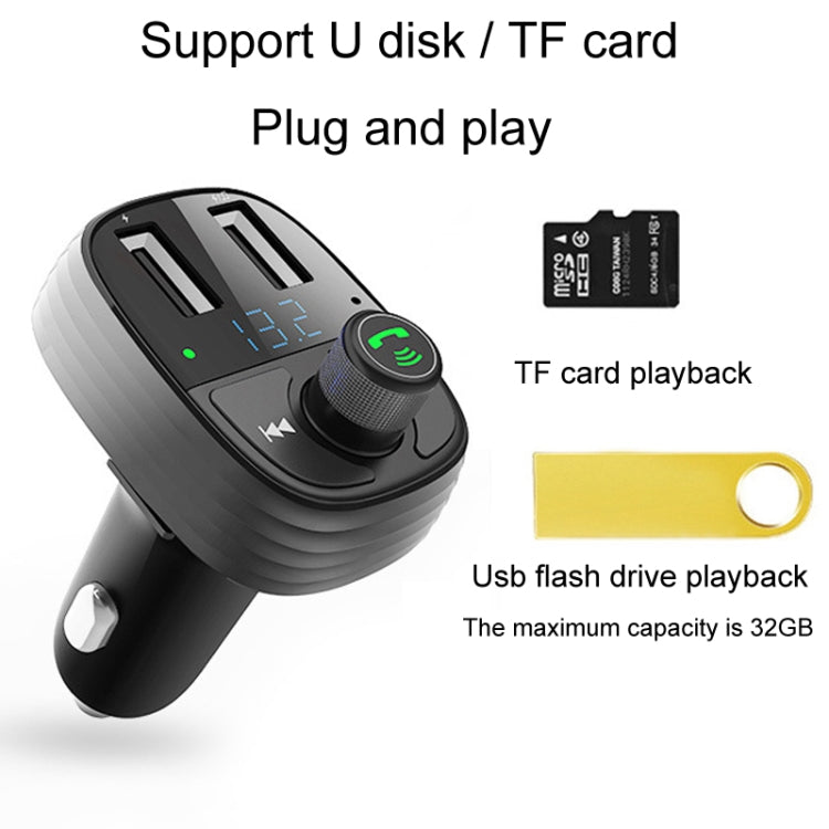 Car Bluetooth Fast Charger Receiver Auto One To Two Charger Cigarette Lighter, S-10