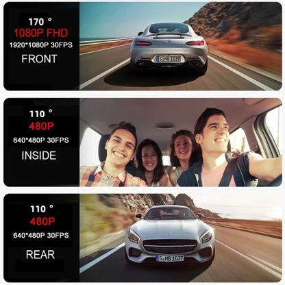 High-Definition Night Vision Driving Recorder, Dual Recording No WIFI, Triple Recording No WIFI, Triple Recording With WIFI Mobile Playback