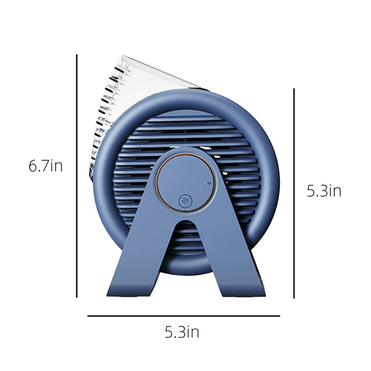 F7 Snail-shaped Desktop Mini Portable Bladeless Air Circulation Fan, F7 (White), F7 (Blue)